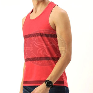 Hot Supplier Men's Plus Size <b>Knitted</b> <b>Tank</b> <b>Top</b> with Breathable Fabric and Crew Neck Design for Summer Wear - Product Image 3
