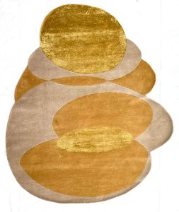 Modern <b>Hand</b> <b>Tufted</b> Wool Silk High Pile Extra Thick Washable Geometric Pattern All-Season Carpet <b>Rugs</b> for Living Room Dining Room - Product Image 5
