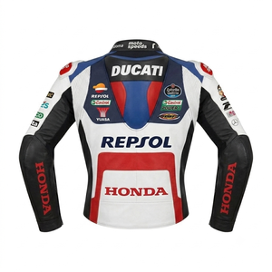 MotoCP <b>Racing</b> <b>Jacket</b> Zonda Cowhide/Kangaroo Made To Measure Perforated Track Leather <b>Racing</b> <b>Jacket</b>/Chaqueta Protection CE - Product Image 2