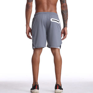 Shorts de sport pour hommes, taille élastique, tricotés, respirants, à compression, séchage rapide, pour fitness et musculation - Product Image 5