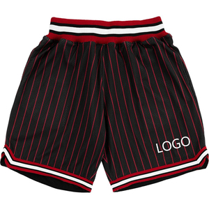 Shorts de sport en mesh à logo personnalisé pour hommes, taille élastique, pour entraînement, basketball, jogging, vêtements de sport, course à pied - Product Image 1