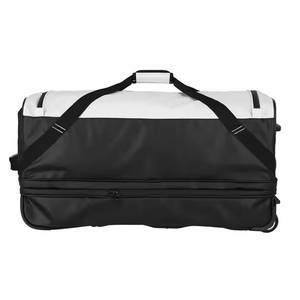 Premium Wheeled Travel Duffel Bag Heavy Duty Trolley <b>Suitcase</b> with Compression Straps and Custom Logo Print Style - Product Image 2