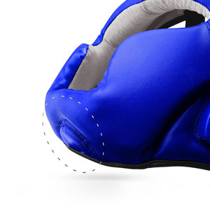 High Quality Genuine Leather Boxing <b>Head</b> Guard MMA <b>Training</b> <b>Head</b> Safety Taekwondo <b>Head</b> Guards For Adults - Product Image 4