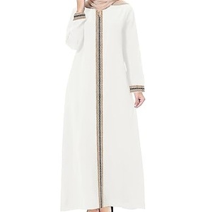 Nuevo Vestido Musulmán para Ramadán, Abaya Árabe al por Mayor, Vestido de Chifón para Mujer, Ropa de Boda, Dubái, Pakistán, Personalizable, Largo hasta el Suelo, Manga Larga - Product Image 1