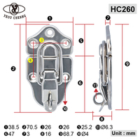 Adaptée à vos besoins, notre serrure à loquet en argent plaqué HC260 personnalisée offre une durabilité écologique.
