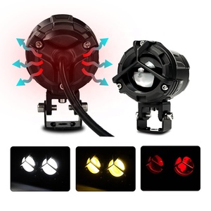 Faro moto HJG LED 60W 6000K impermeabile fendinebbia faretto Ultra luminoso sistema di illuminazione moto con occhio di diavolo - Product Image 3