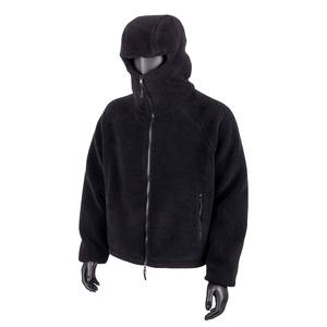 Veste polaire tendance d'hiver avec capuche ninja, manteau décontracté chaud en molleton Sherpa épais personnalisé, vestes zippées pour hommes - Product Image 1