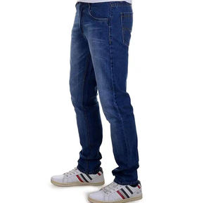 กางเกงยีนส์เดนิมดีไซน์ใหม่ล่าสุดสำหรับผู้ชายและผู้หญิง กางเกงยีนส์ระบายอากาศได้ดี สีน้ำเงินฟอกสี กางเกงยีนส์เดนิมสำหรับทุกเพศ - Product Image 4