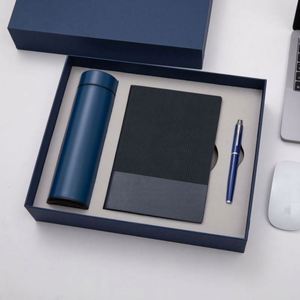 Customizable Notebook Thermos Cup Company Corporate Gift Set Promotional Luxury Business Gifts Leather <b>Journal</b> and Pen - Product Image 1