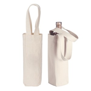 Sac cadeau pour bouteille de vin en toile de coton, emballage réutilisable et écologique - Product Image 2