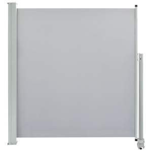 Toldo Lateral Retráctil de 55.1 x 118.1 Pulgadas en Poliéster Gris, para Montar en la Pared del Balcón - Product Image 2