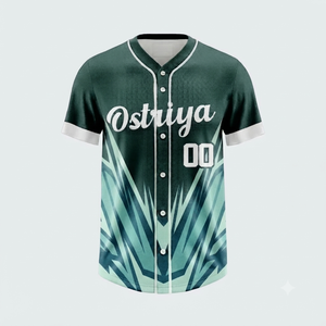 Cheap Price Wholesale Men's Custom Player Name <b>Baseball</b> Jersey Button Shirts Short Sleeve Front Anti-Bacterial 100% Polyester - Product Image 6