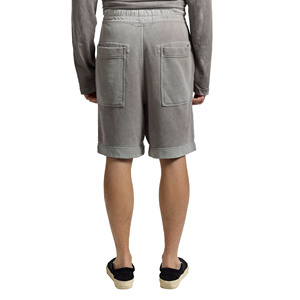 กางเกงขาสั้นกีฬาผู้ชายสำหรับฤดูร้อน ผ้าฝ้าย 100% ลายฟอกสี ระบายอากาศได้ดี เอวผูกเชือก เอวกลางลำตัว สวมใส่สบาย กันน้ำ เป็นมิตรกับสิ่งแวดล้อม - Product Image 2