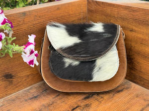 Piel de vaca Venta caliente Bolso de cuero genuino Bolso de cuero de estilo occidental Bolsos de nuevo diseño para uso de mujeres - Product Image 2
