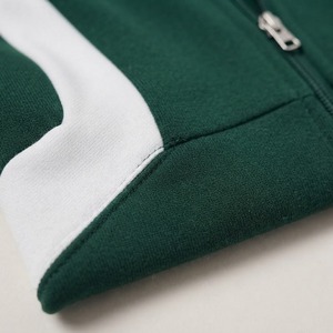 Women's Zip Up Jacket & Wide Leg Pants Set Forest <b>Green</b> Contrast Stripe <b>Tracksuit</b> with Pockets Matching Sweat suit Loungewear - Product Image 5