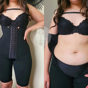 Body sculptant amincissant pour <span class=keywords><strong>femme</strong></span>, à compression, ouvert sur les seins, avec contrôle abdominal et effet liftant fessier, pour BBL Phase 2 - Product Image 4