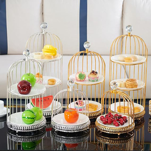 <b>Birdcage</b> Rack Cake Stand Cupcake Stand for Table Centerpiece Birthday <b>Decor</b> 3 layer Kitchen Dining & Bar Cake Stand - Product Image 6
