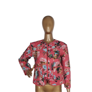 High Quality Printed Quilted <b>Jacket</b> Handmade Women Wear Flower Hand Embroidered Breathable Classy Designs Cotton <b>Jackets</b> - Product Image 5