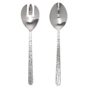 Durable Metal Salad Server Set High Quality Metal <b>Serving</b> <b>Spoon</b> And Fork For Kitchen Restaurant And Catering - Product Image 2