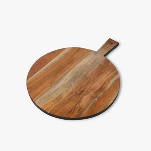 Planche à découper en bois faite à la main |   Planche à découper et à servir en bois naturel |   Accessoires de cuisine écologiques - Product Image 4