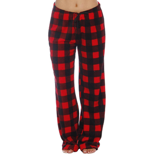 Pantalon de pyjama à carreaux pour homme, en flanelle, long, pour la détente, grandes tailles, pantalon pour homme - Product Image 1