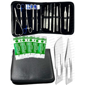 Minor Surgery Instruments Set 34pcs Stainless Steel General Surgical Instruments <b>Kit</b> with Case by Vaslcare - Product Image 1