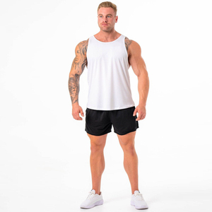 Débardeur de sport léger, écologique, respirant et à séchage rapide pour homme, col rond, en polyester/coton, sans manches, coupe ajustée - Product Image 6