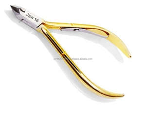 Life Care Instruments Gold Handle Nghia Style <b>Cuticle</b> <b>Nipper</b> Made with High Grade Stainless Steel - Product Image 4