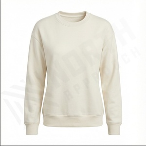 Nuevas llegadas Mujeres Track With Pullover Hoodies Moda Casual en blanco Ropa de calle personalizada Media cremallera Sudaderas Sudadera de algodón - Product Image 2