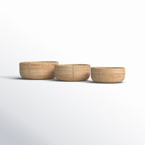 ตะกร้าสานสไตล์โบโฮ3ใบทำด้วยมือ - Product Image 5