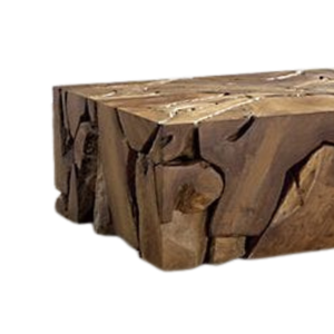 ARTERRA Luxury <b>Rustic</b> Natural Teak Root Slice Block <b>Table</b> Durable Handcrafted Artisan <b>Coffee</b> <b>Table</b> - Product Image 4