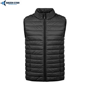 Chaleco Térmico Acolchado para Hombre con Bloques de Color, Cuello Alto, Cierre Frontal con Cremallera, Cortavientos, Ropa Exterior Informal de Invierno - Product Image 4