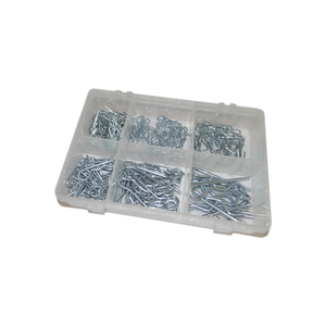Nouveau 150 pièces zingué R Clips taille métrique R goupille fendue atelier assortiment ensemble - Product Image 1