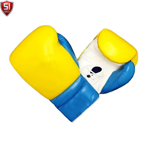 Equipo de Protección para Boxeo SUMROOS INDUSTRY, Material de Cuero y PU, Transpirable, para Entrenamiento, Azul y Amarillo, para Todas las Estaciones - Product Image 3