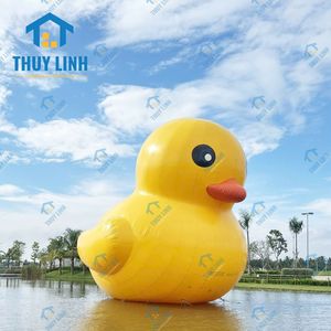 Ballon gonflable d'extérieur motif canard jaune avec impression UV, fabriqué au Vietnam, alimenté par une pompe à air électrique, divers designs, durable, compatible prise secteur - Product Image 2