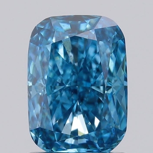 1.13 Ct <b>Cushion</b> Cut Lab Grown Diamond Fancy Vivid Blue VS2 IGI Certified CVD Loose Diamond Wholesale for Jewelry Making - Product Image 1