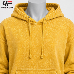 Comfortable Women Acid Wash <b>Hoodie</b> With Washed Color Variations <b>Cozy</b> Interior And Practical Pullover Design For Everyday Use - Product Image 5