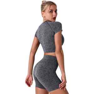 Traje de Yoga de Alta Calidad, Nuevo, para Gimnasio, Correr, Talla Adulto, Ropa Deportiva, Traje de Yoga para Mujer, Pantalones Cortos de Yoga - Product Image 3
