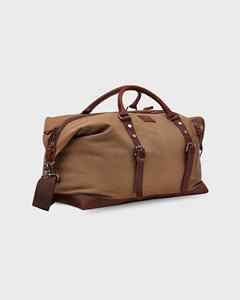 Bolsa de Viaje Retro de Lona y Cuero, Impermeable, Bolsa de Fin de Semana, Bolsa de Equipaje, Venta al Por Mayor LCTB-0019 - Product Image 1