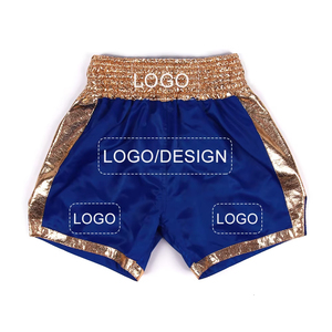 กางเกงมวยไทยผู้ชายแบรนด์ส่วนตัวรุ่นใหม่ล่าสุด บริการ OEM ผลิตตามสั่ง วัสดุขายดีที่สุด โลโก้ด้านหน้า แห้งเร็ว น้ำหนักเบา - Product Image 5