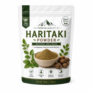 Poudre de fruit de Haritaki 100 % pure en vrac, qualité alimentaire, pour tisanes et smoothies, marque distributeur - Product Image 1