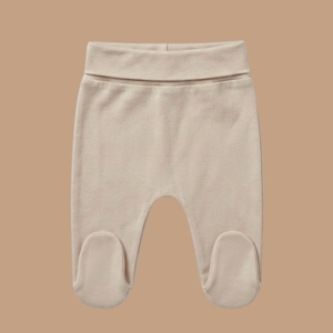 <b>Cot</b> & Candy Organic Baby Clothing <b>Set</b>-Kimono Top with Footed Diaper Pant in Grey - Product Image 4