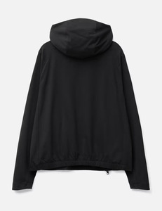 Sudadera con Capucha Negra para Hombre, Cierre Diagonal, Corte Regular, 100% Poliéster, Estilo Minimalista, Deportiva, para Otoño - Product Image 6