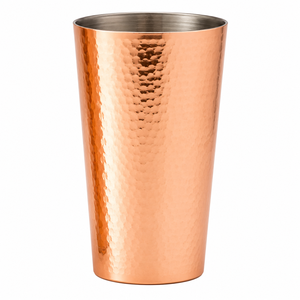 Gobelets en aluminium martelé, finition miroir cuivre, verres en métal pour café glacé, bière et boissons froides de fête, verres à eau - Product Image 4