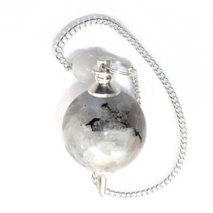 Péndulo de Bola de Obsidiana de Caoba de Cristal de Alta Calidad, Péndulo de Radiestesia de Piedra Semipreciosa, Precio al por Mayor - Product Image 4