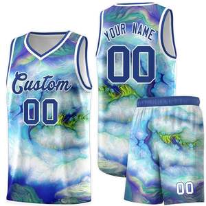 Uniforme de Baloncesto Reversible para Hombre, Diseño Personalizado de Alta Calidad, Sublimado en Blanco y Azul, Económico - Product Image 1