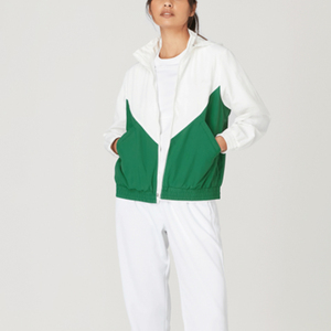 Stylish Custom Made Women's Satin Waterproof Windbreaker Jacket New Panel Design Running Windbreaker Jacket For Hot Sale - Product Image 4