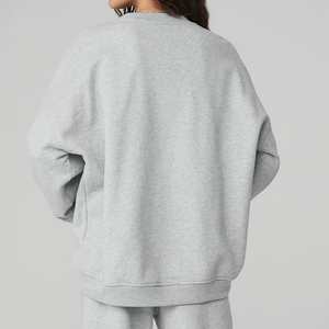 Sweat-shirt décontracté à col rond pour femme, léger, surdimensionné, pull décontracté esthétique pour superposer et se détendre - Product Image 5