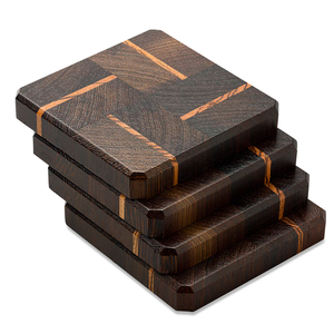 Rustic Wooden Coffee Coaster Set Handmade Drink Holder <b>Mats</b> for Home <b>Bar</b> Accessories - Product Image 1
