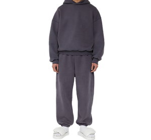 Conjunto de Sudadera con Capucha y Pantalones Deportivos de Algodón 100% para Invierno, Unisex, Personalizable en Color y Talla, Resistente al Viento - Product Image 4